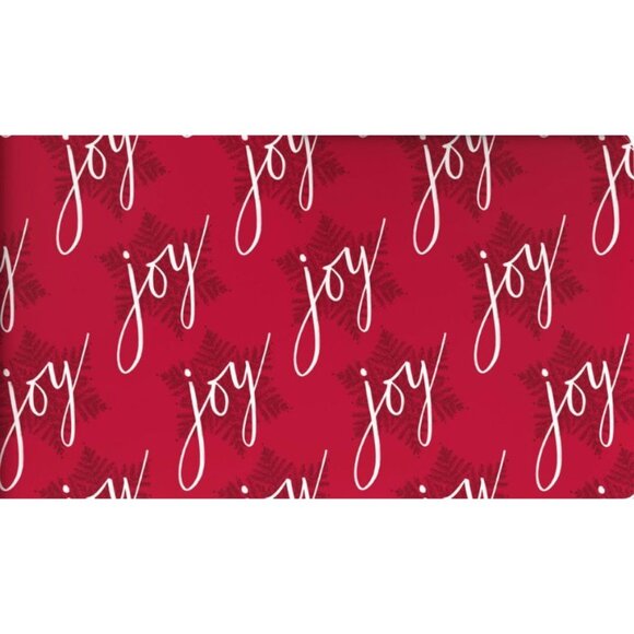 Hallmark Wrapping Paper Christmas Joy Snowflakes on Red 22.5 sq ft Roll Holiday - Picture 1 of 6